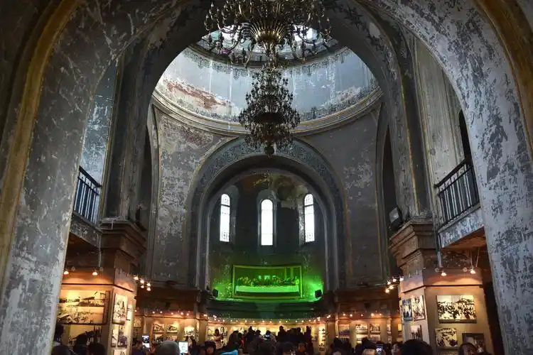 哈尔滨圣索菲亚教堂内部索菲亚教堂索菲亚教堂穹顶红军广场中央大街