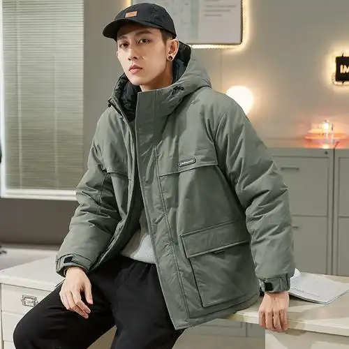 新款棉衣男装棉服学生加厚上衣棉袄外套短款连帽工装唐狮2022冬季