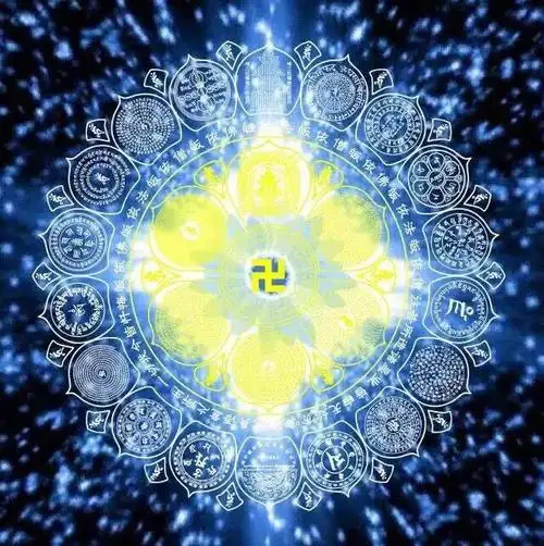 金刚藏大圆满尊胜咒轮集合48个咒消业增福做头像