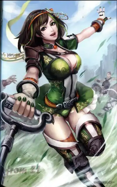 鲍三娘真三国无双15周年原画