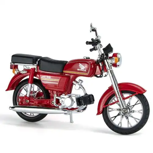 嘉陵jh-70摩托车1/10模型仿真合金声光联动儿童玩具摆件男 孩礼品