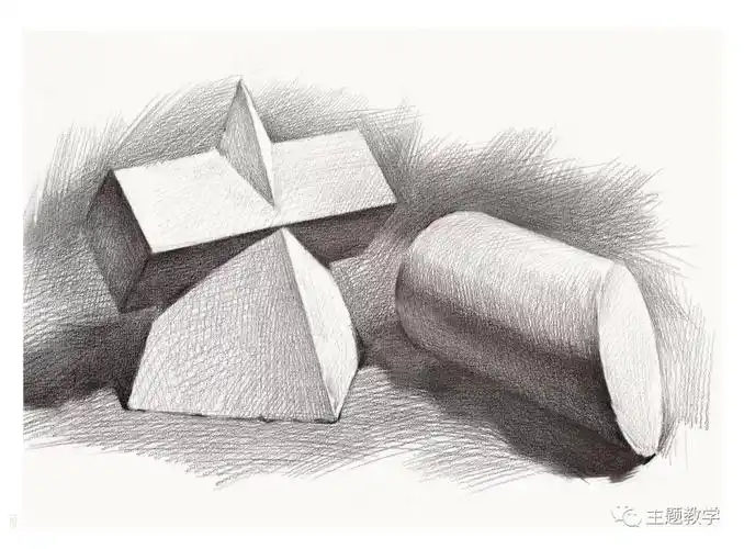 素描教学体系大纲首选 :几何体,素描结构,静物,石膏像,头像!