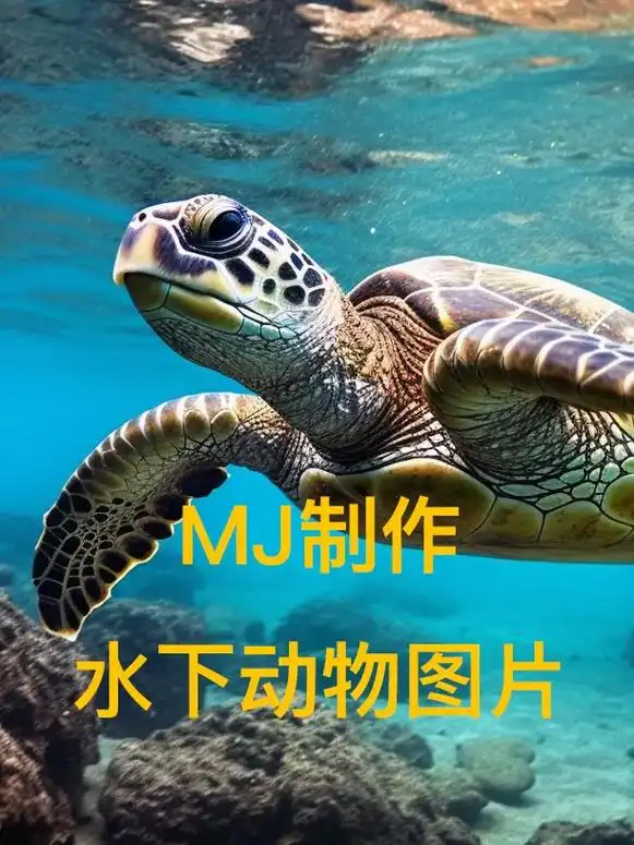 mj制作精美的水下动物图片(1).#promptshare  - 抖音