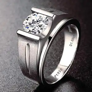 白金铂金钻戒图片