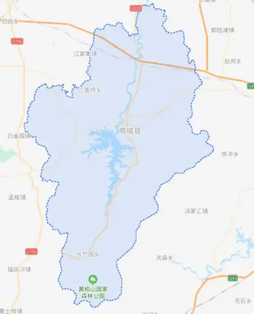 河南信阳市有一个县,位于鄂豫皖三省交界处,县城建在2个水库边