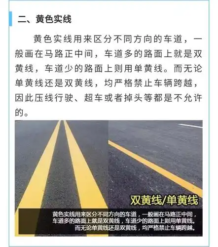 路上常见交通标线图解