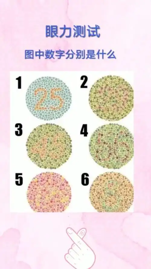 图中数字分别是什么 眼力测试
