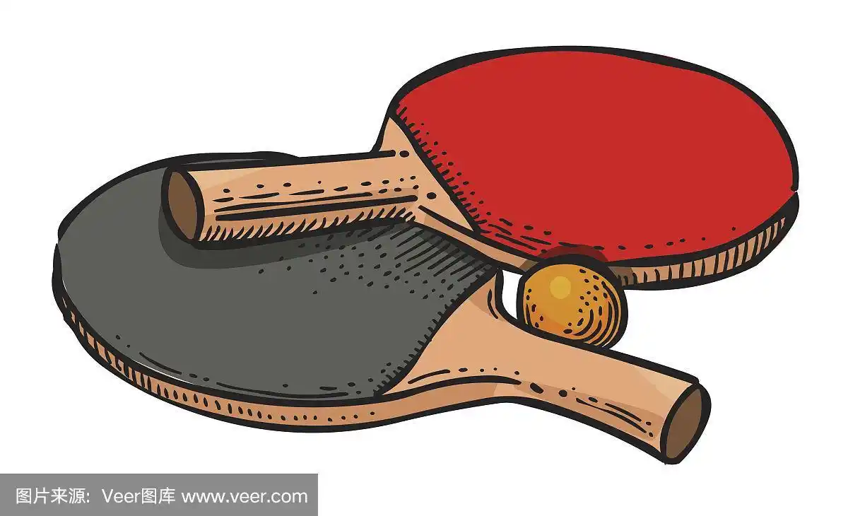 图标,卡通,图像,乒乓球,轮廓线画