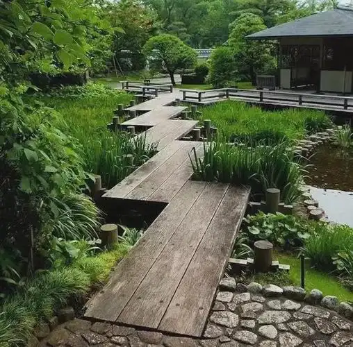 25款绝美的庭院小桥,可以提升庭院的气质!