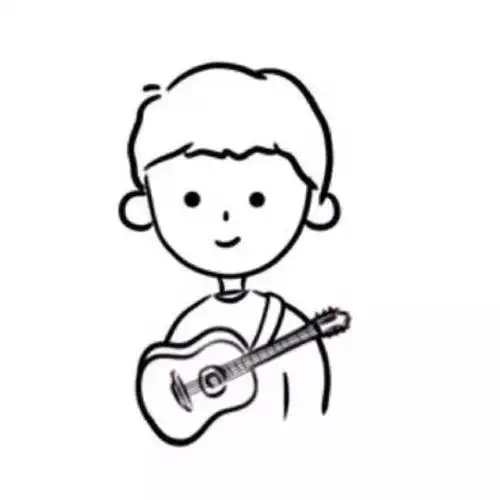 小小歌唱家简笔画