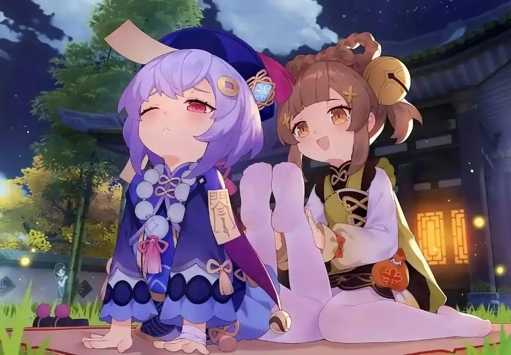 二次元少女 #二次元 #原神  #七七 #甘雨 #二次元  - 抖音