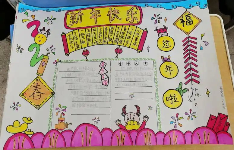 我眼中的春节  手抄报214优秀作品展示