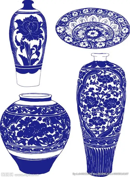 青花瓷纹样图片