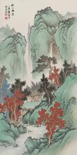 青绿山水名家王军河作品赏析