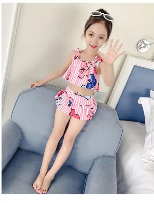 女孩泳装婴儿可爱女童比基尼套装