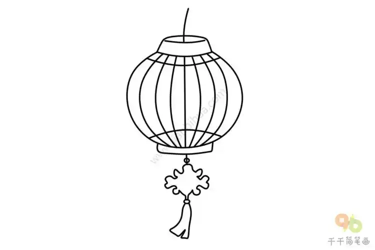 纸灯笼简笔画图片