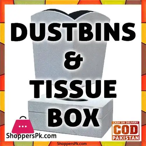 dustbins & tissue box