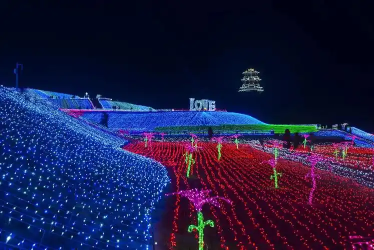 2017年正月百草坡森林植物园灯光秀