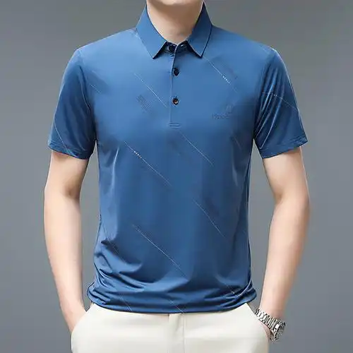 夏季新款男士polo衫纯色短袖t恤男韩版休闲翻领宽松大码男装t