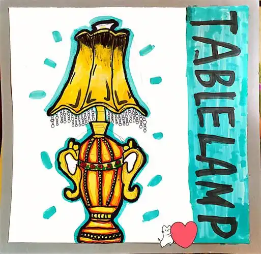 九十分钟#少儿创意美术  #儿童画  #写生  #台灯