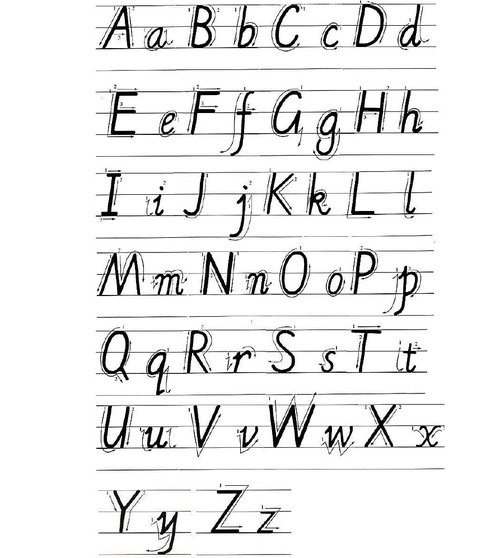 英文26个字母书写格式-英文26个格式.doc