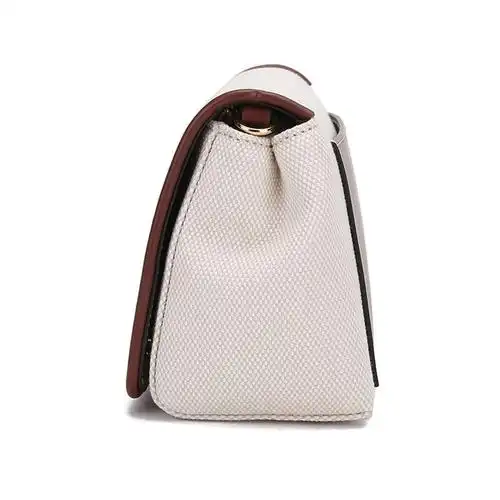 博柏利巴宝莉burberry女款织物配皮小号单肩斜挎包手拿包80518441