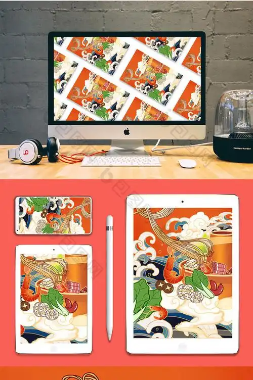 提供精美好看的火锅虾吃虾涮图片素材免费下载,本次作品主题是插画