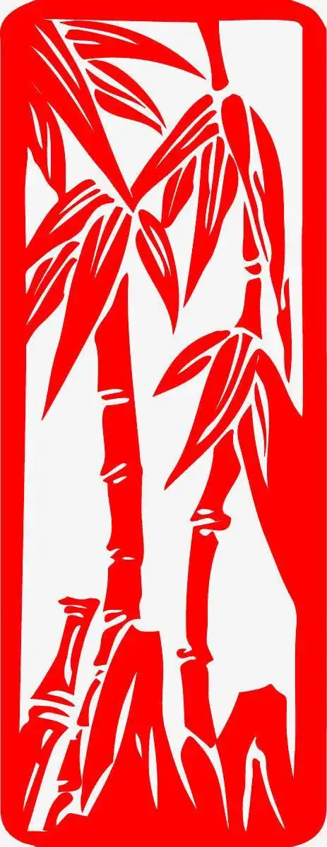 剪纸竹象征意义