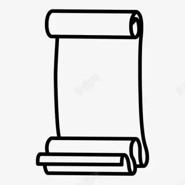 卷轴列表纸张图标