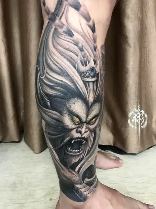 魔猴_纹身图案手稿图片_彬的纹身作品集