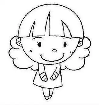 卡通小女孩简笔画图片可爱的简笔画女孩简单可爱的女孩子儿童画简笔画