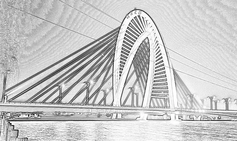 素描**大桥
