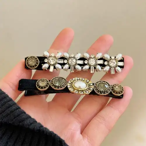 韩国珍珠发夹侧边刘海高端气质小巧精致仙女网红2021年新款头饰