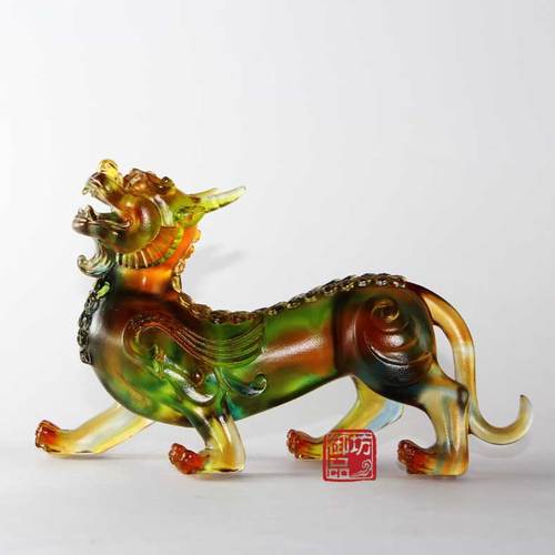 艺堂春 琉璃摆件招财貔貅神兽创意家居饰品玄关风水镇宅