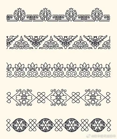 缠枝纹#中国传统纹样分享#素材来源落云居手作