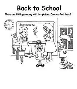 小学生上英语课的简笔画