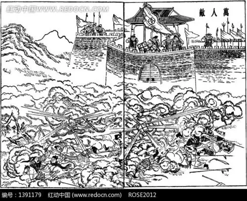 古代战争场景图—万人敌