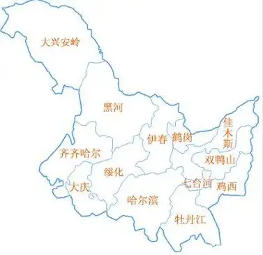 黑龙江地图