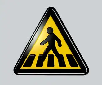 交通安全类标识人行道立体c4d