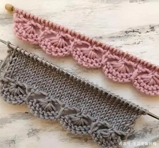 可爱百搭小花边,能让手作惊艳的小细节,棒针编织花边附图解