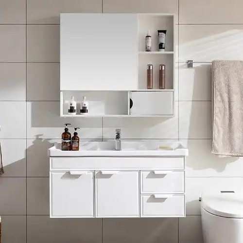 橡木浴室柜组合实木卫生间闪电客吊柜洗脸盆柜洗手洗面盆洗漱台现代