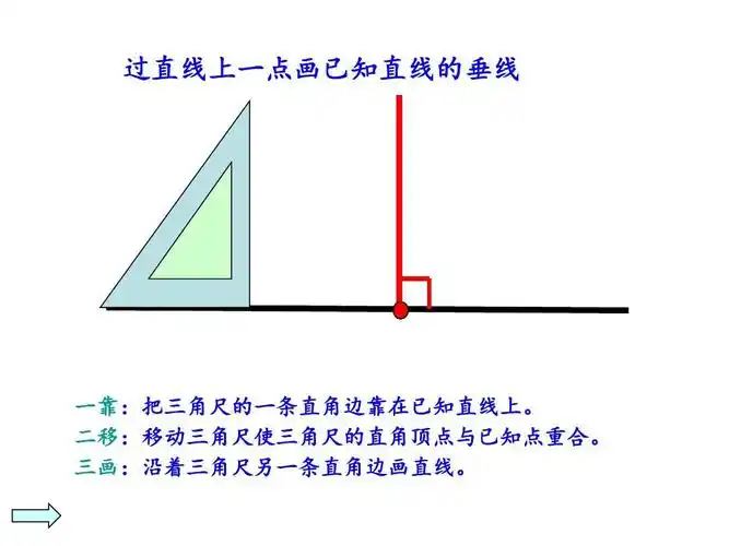 画垂线和平行线ppt