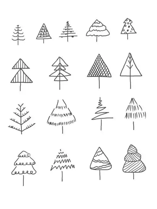 树是照着@大祯果li画的,断了一天,今天继续