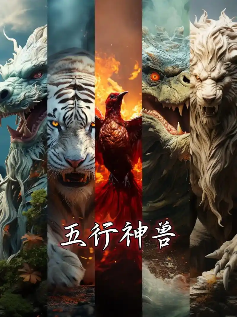 aigc | 五行神兽.#midjourney #ai绘画  - 抖音