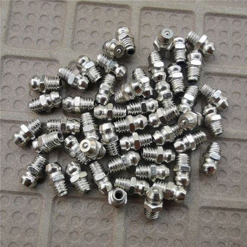 国标304不锈钢油嘴头直弯注黄油嘴头黄油枪配件加油咀接头m6 8 10