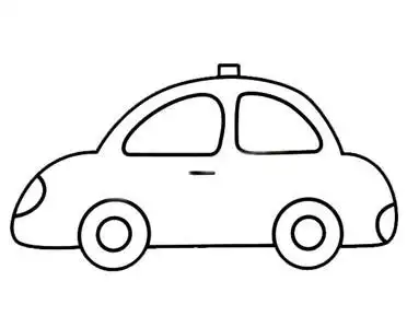 小汽车简笔画大全及画法步骤幼儿画小汽车简笔画图片