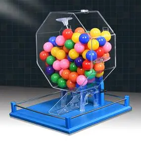 大号蓝色手动摇号机摇奖机幸运大转盘双色球摇球机选号器新品顺摇