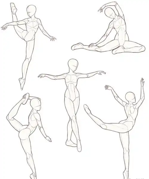 【素材】初学者人体动态结构练习