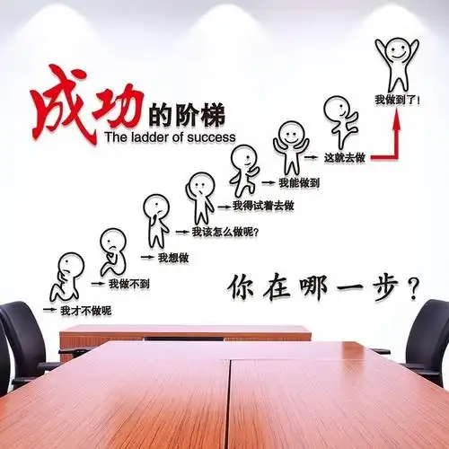 态度细节励志标语墙贴学习食堂辅导班诚信职场坚持广告语员工激励