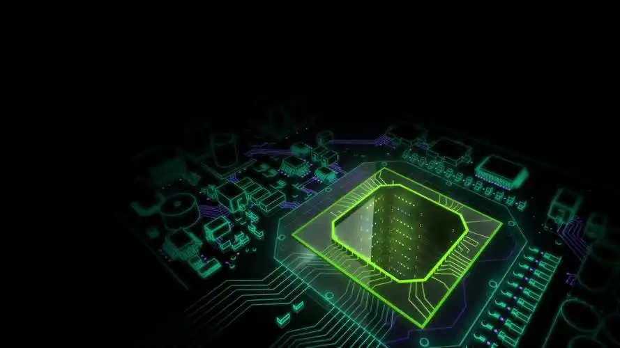 高清cpu科技ppt背景大图_猴哥ppt